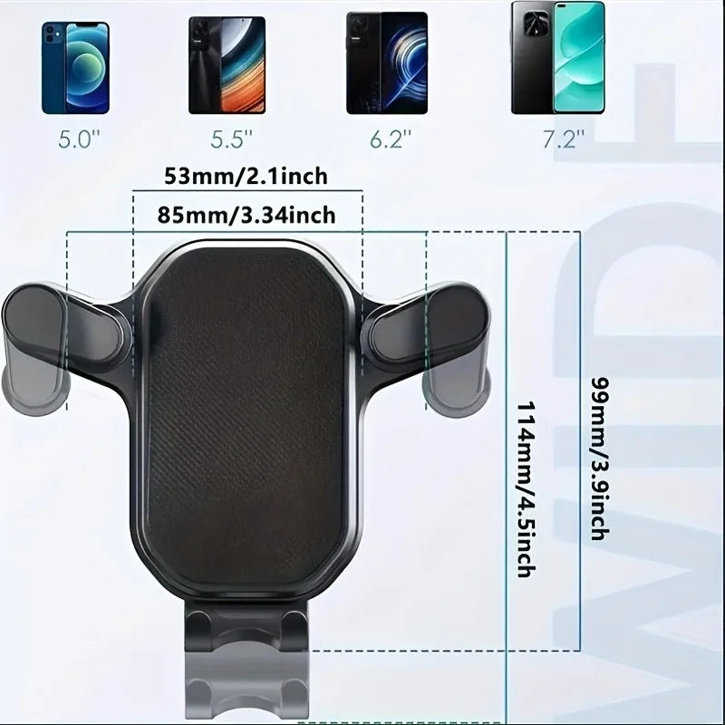 Support de téléphone à fixer dans la grille d'aération de la voiture