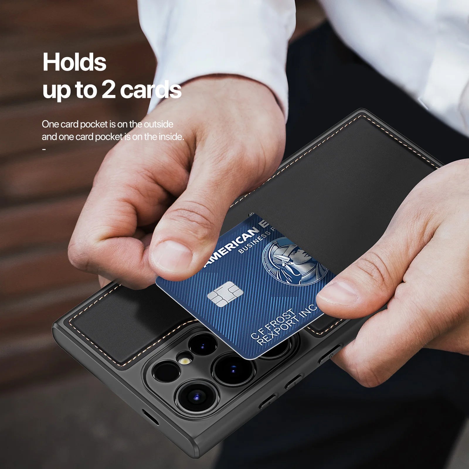 Magnethülle für das Samsung Galaxy S24 mit Ständer/Geldbörse