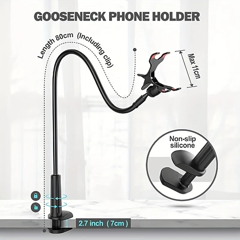 Handyhalter mit Arm für die Tischplatte
