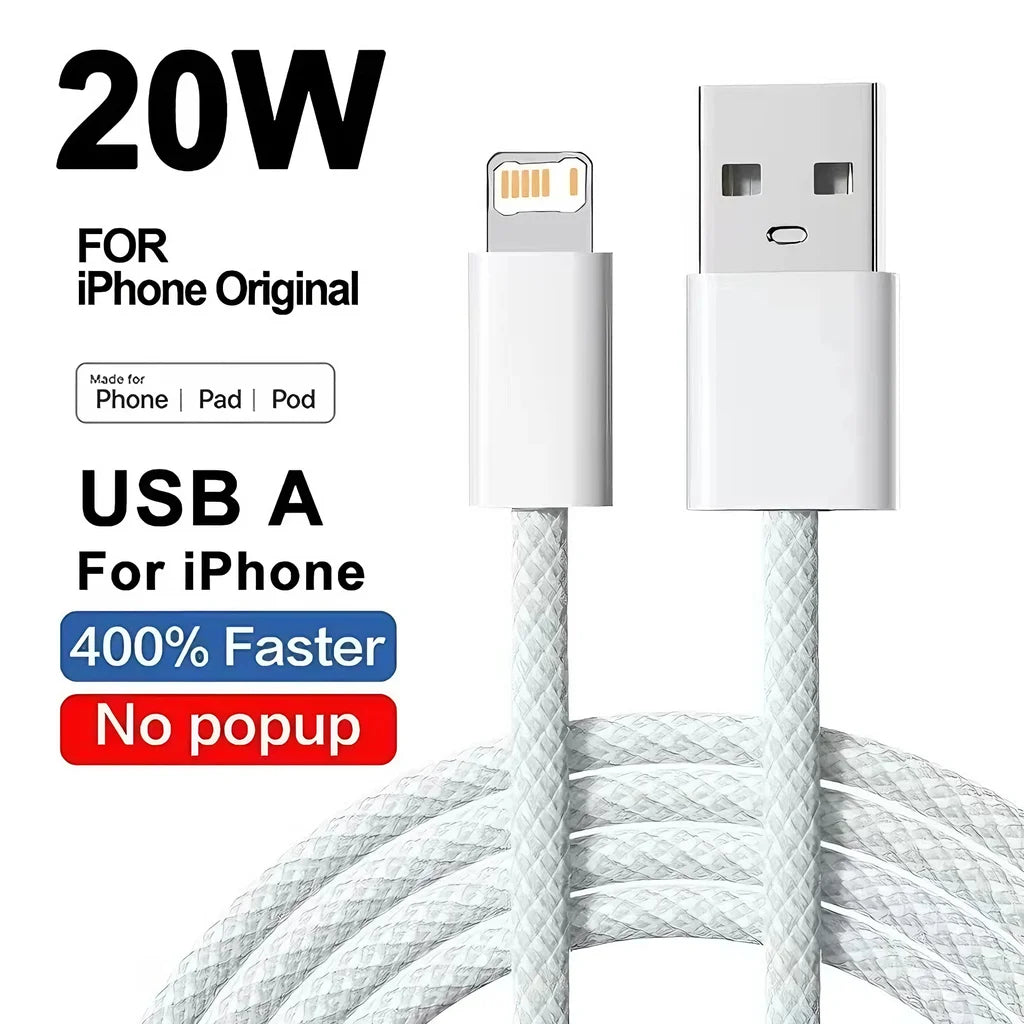 Lightning naar USB-A charger 20w