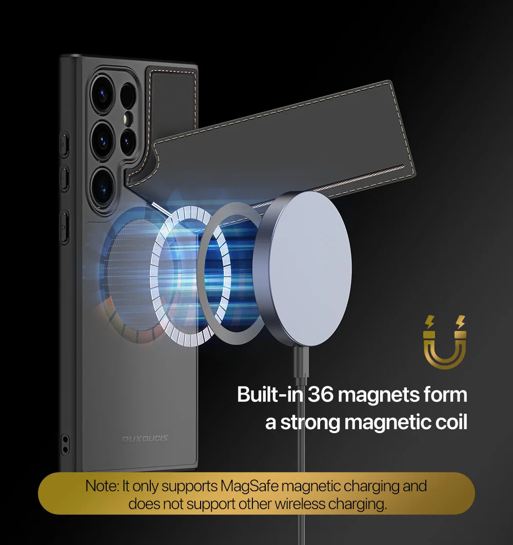 Magnethülle für das Samsung Galaxy S24 mit Ständer/Geldbörse