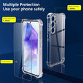 Silikonhülle mit Displayschutzfolie für die Samsung Galaxy A-Serie