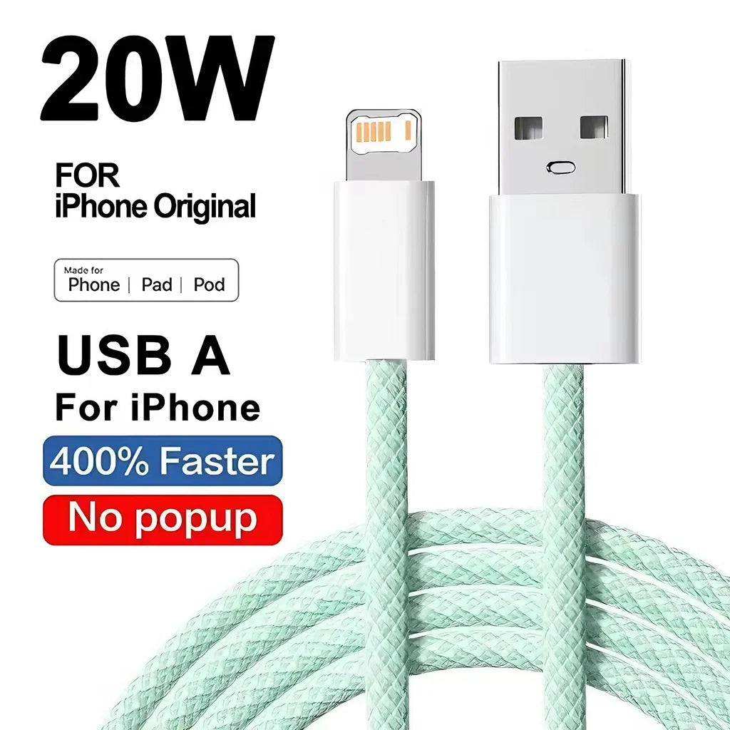 Lightning naar USB-A charger 20w