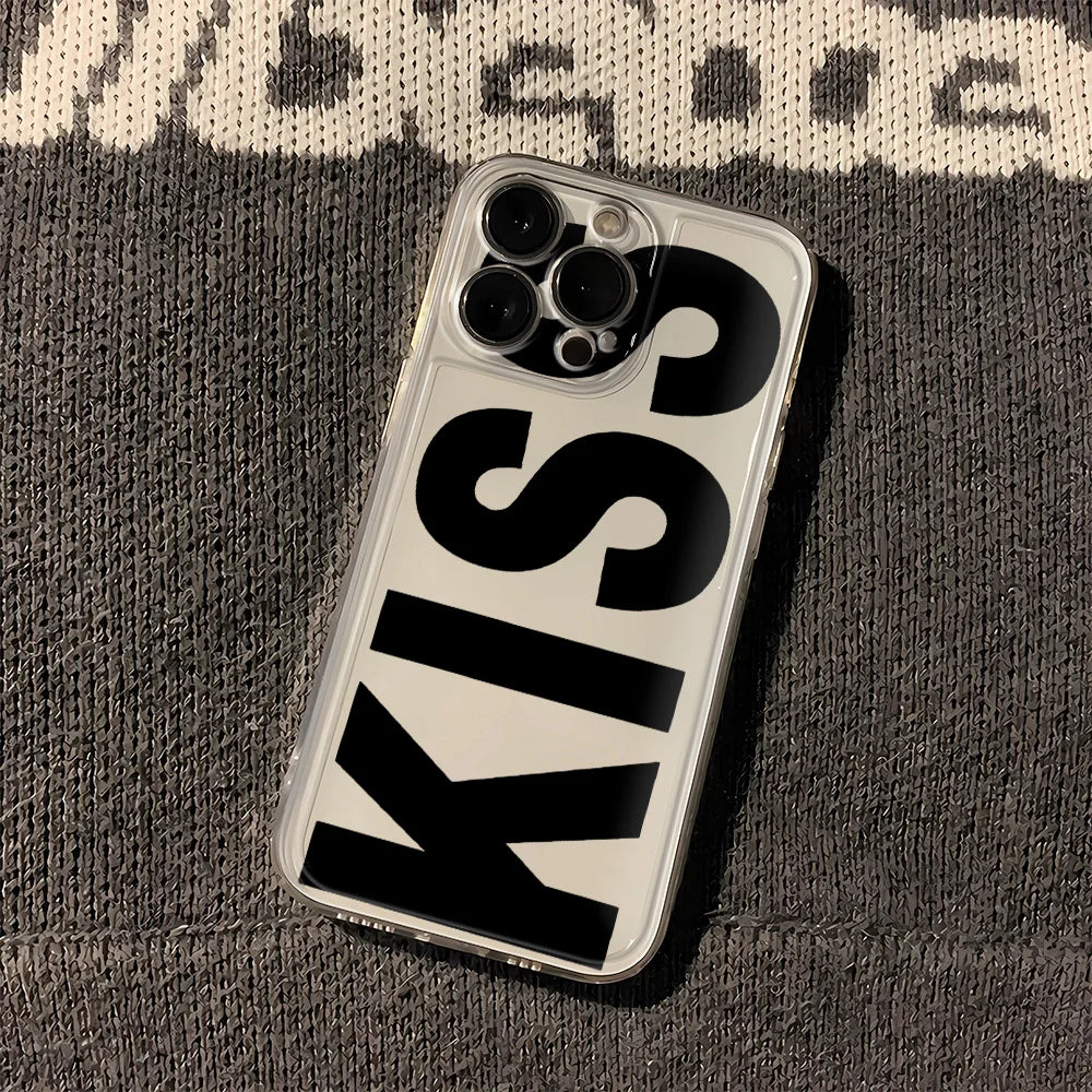 Transparente Silikonhülle – Kiss