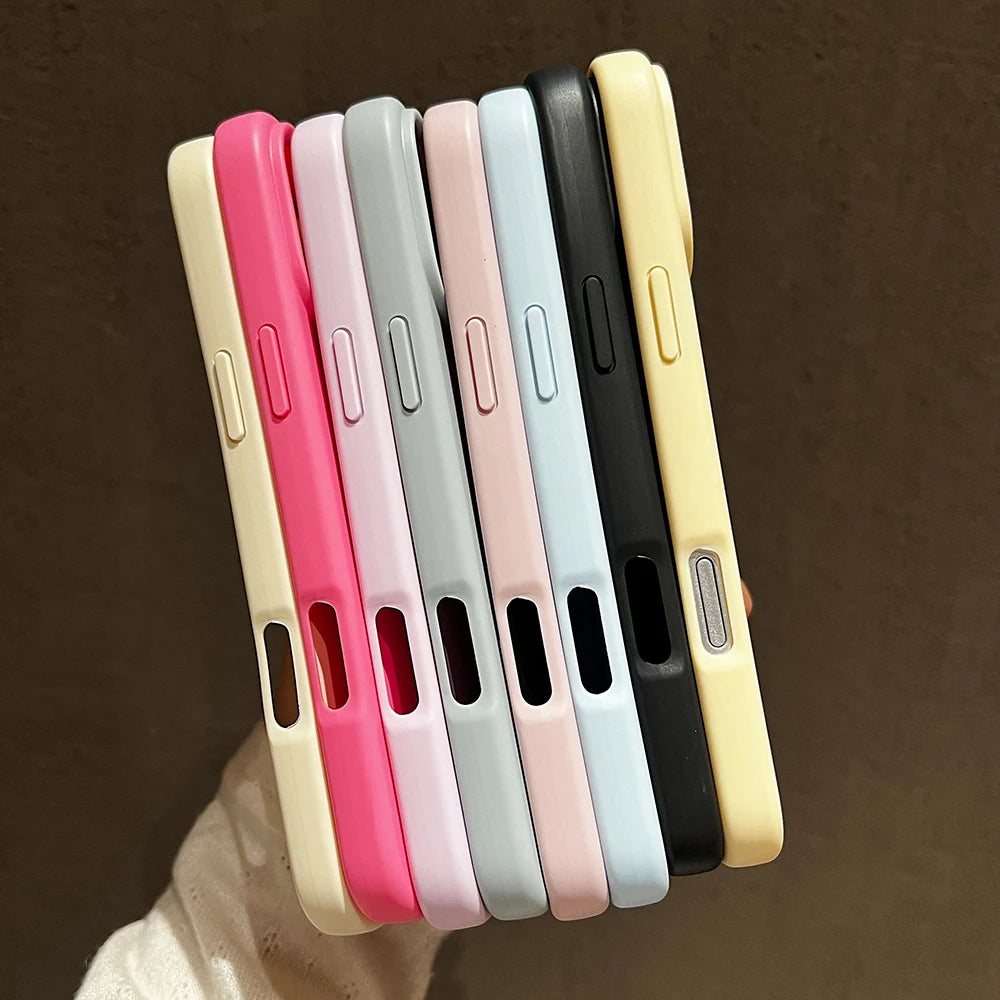 Candy kleur silicone case voor iPhone