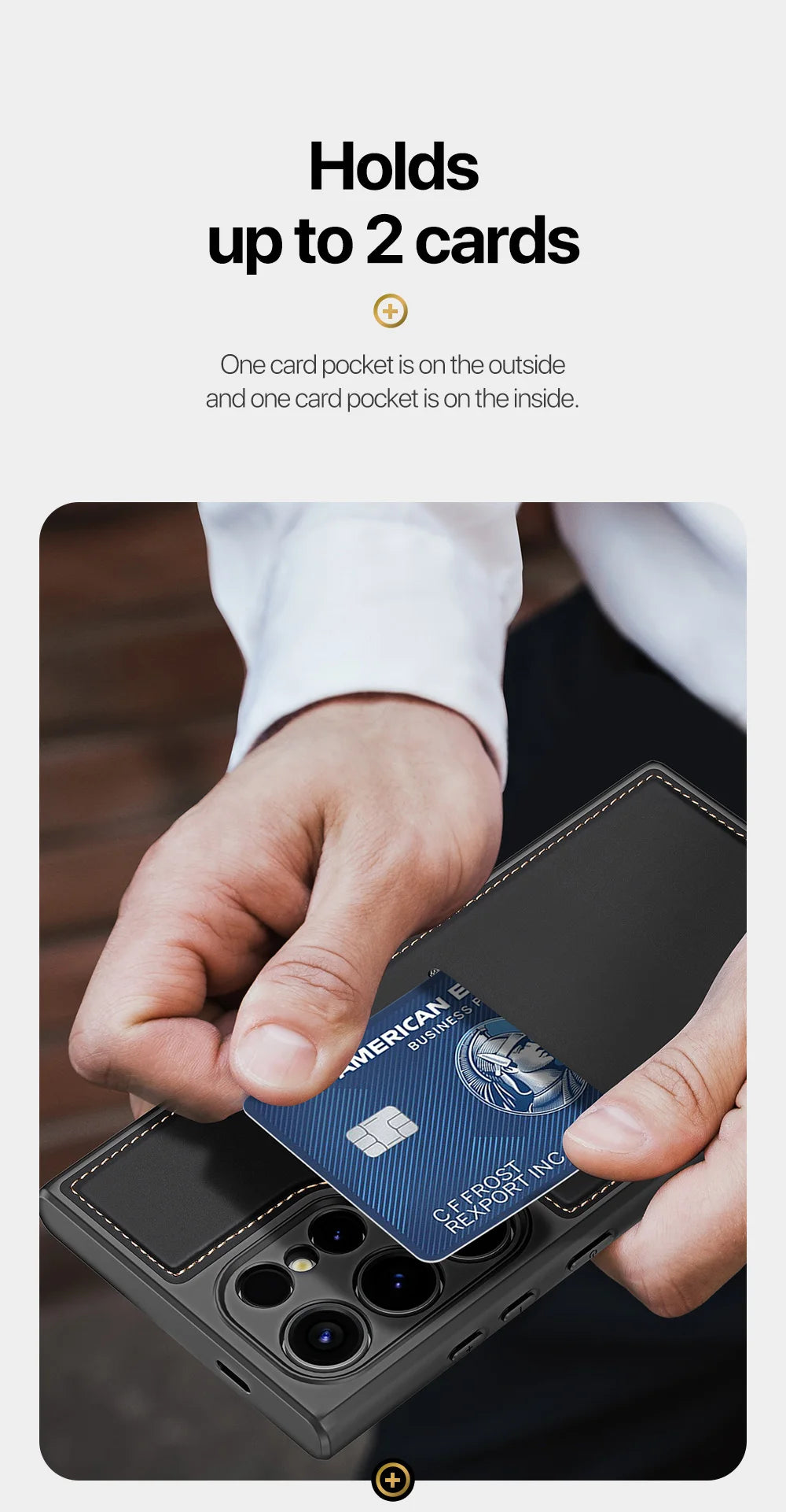 Magnethülle für das Samsung Galaxy S24 mit Ständer/Geldbörse