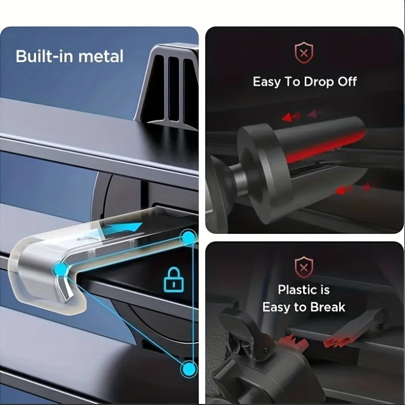 Support de téléphone à fixer dans la grille d'aération de la voiture