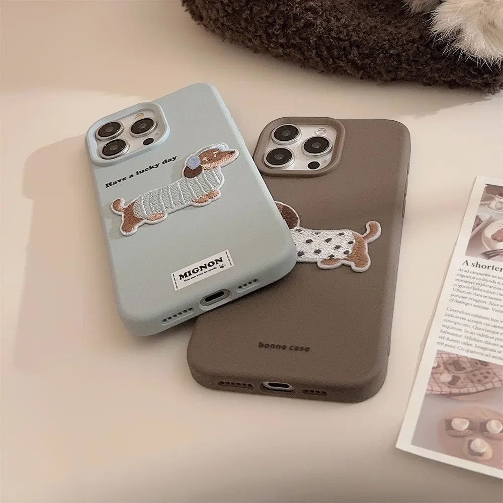 Handyhülle mit Cartoon-Hund für das iPhone