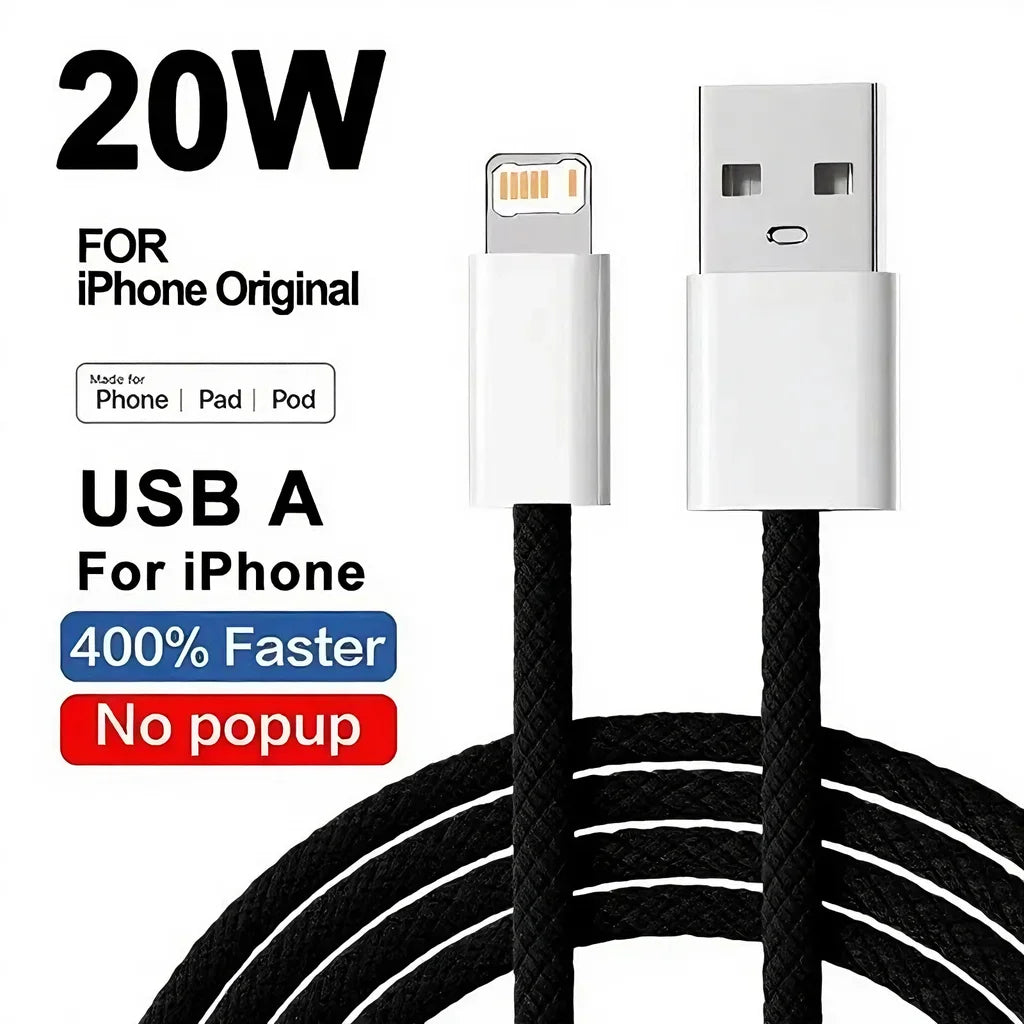 Lightning naar USB-A charger 20w