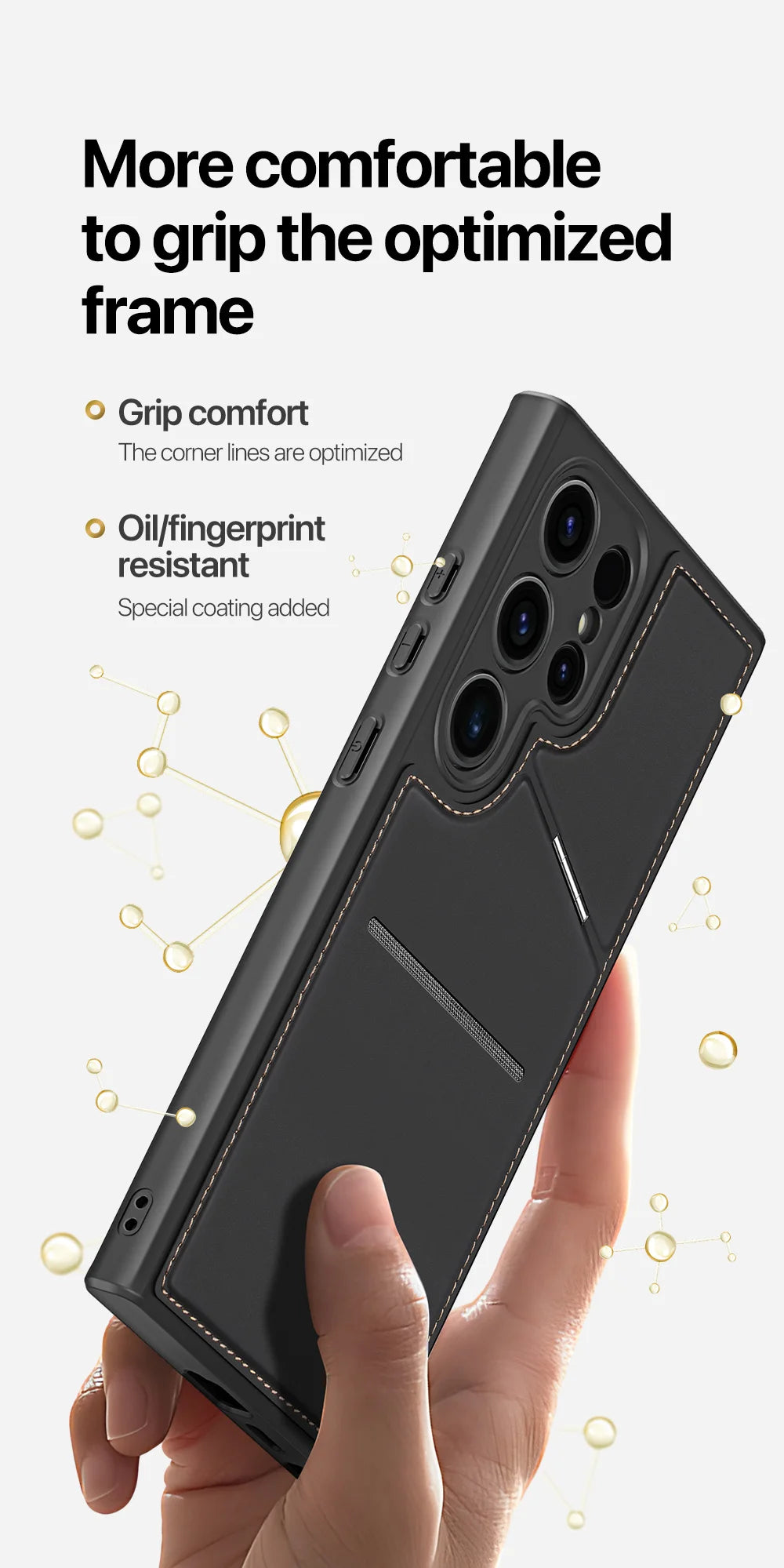 Magnethülle für das Samsung Galaxy S24 mit Ständer/Geldbörse