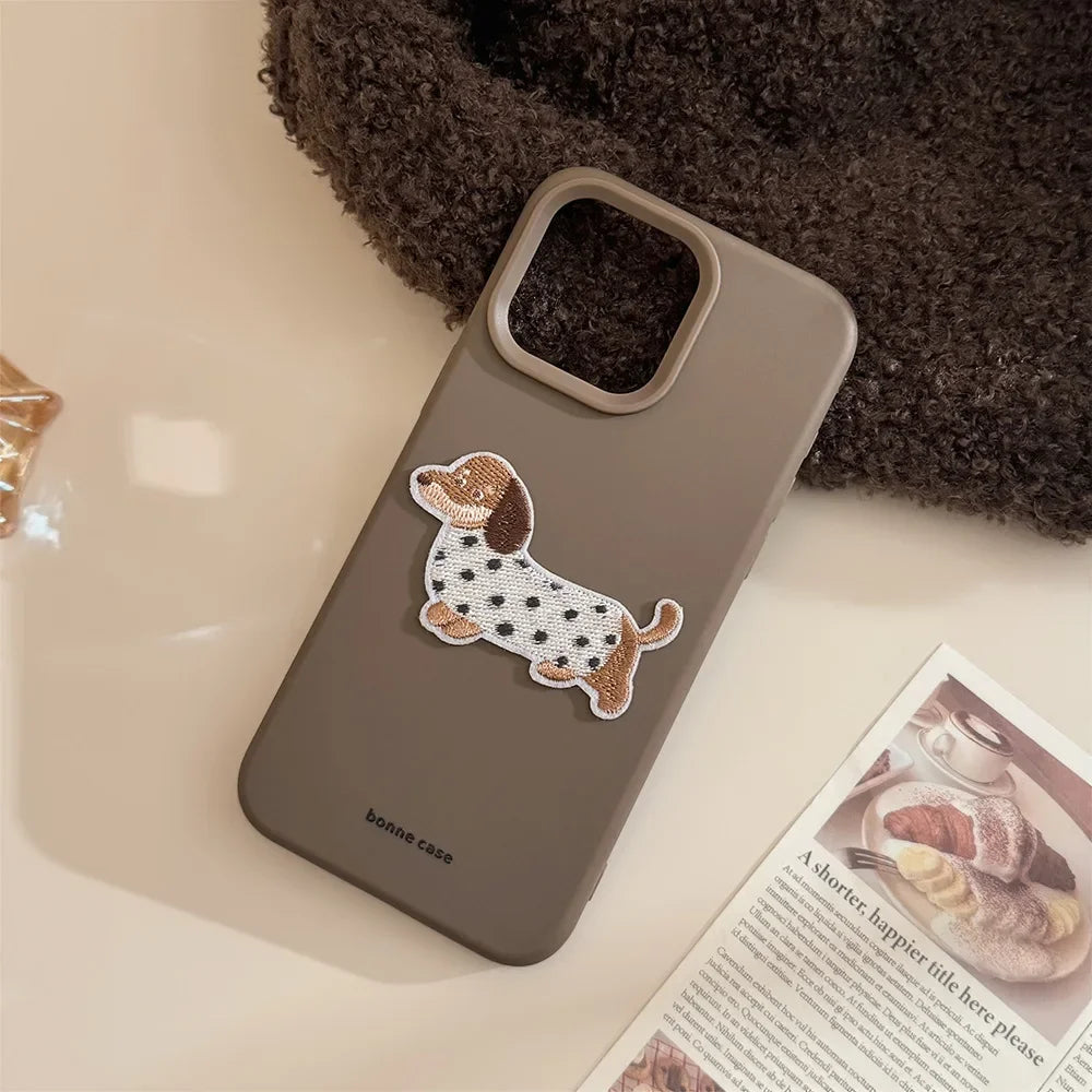 Handyhülle mit Cartoon-Hund für das iPhone