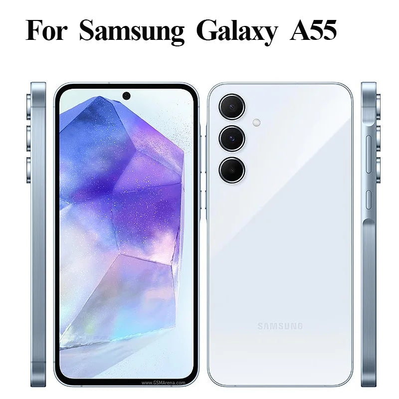 Silikonhülle mit Displayschutzfolie für die Samsung Galaxy A-Serie