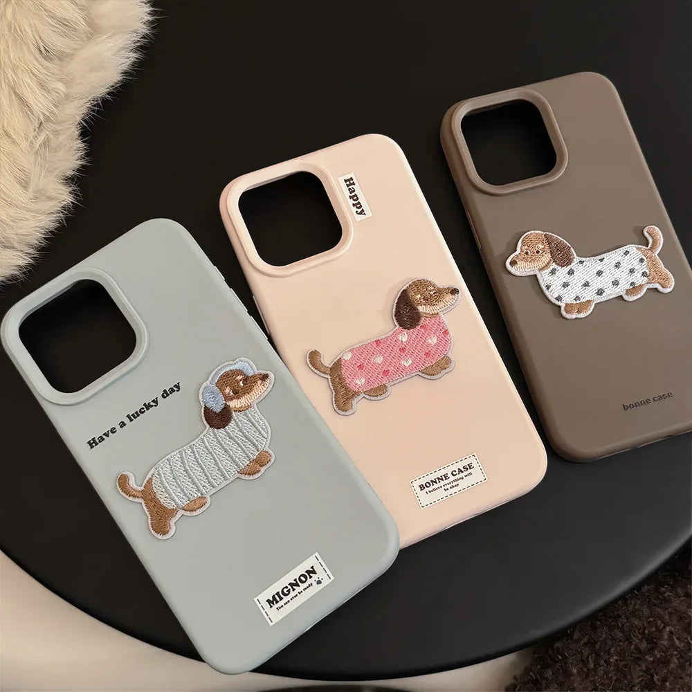 Handyhülle mit Cartoon-Hund für das iPhone
