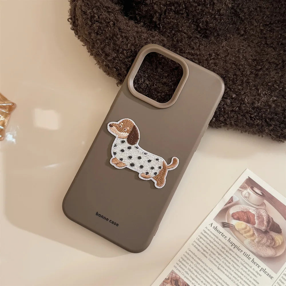 Phone Case met cartoon hond voor iPhone