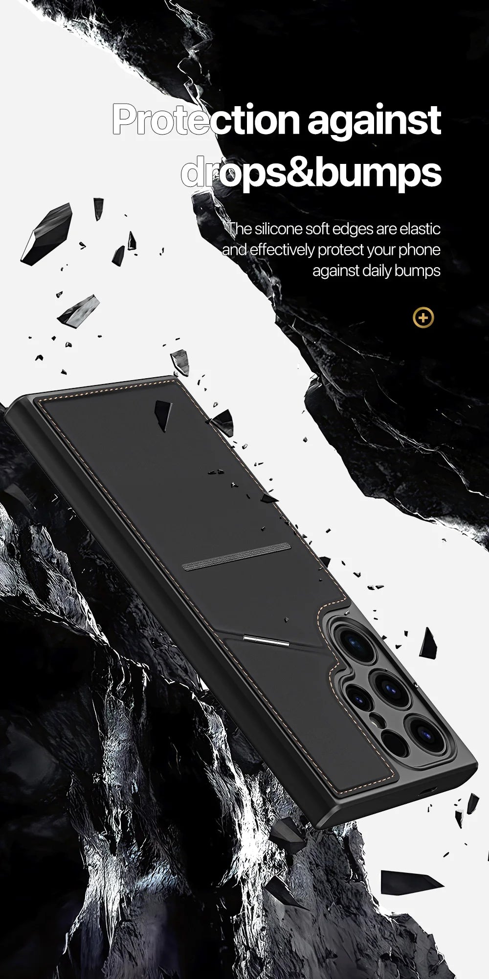 Magnethülle für das Samsung Galaxy S24 mit Ständer/Geldbörse