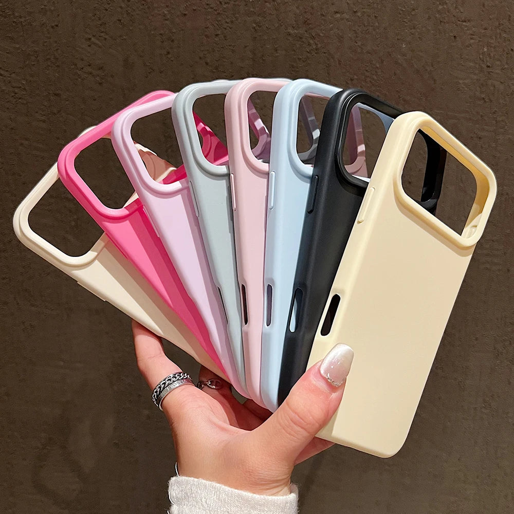 Candy kleur silicone case voor iPhone