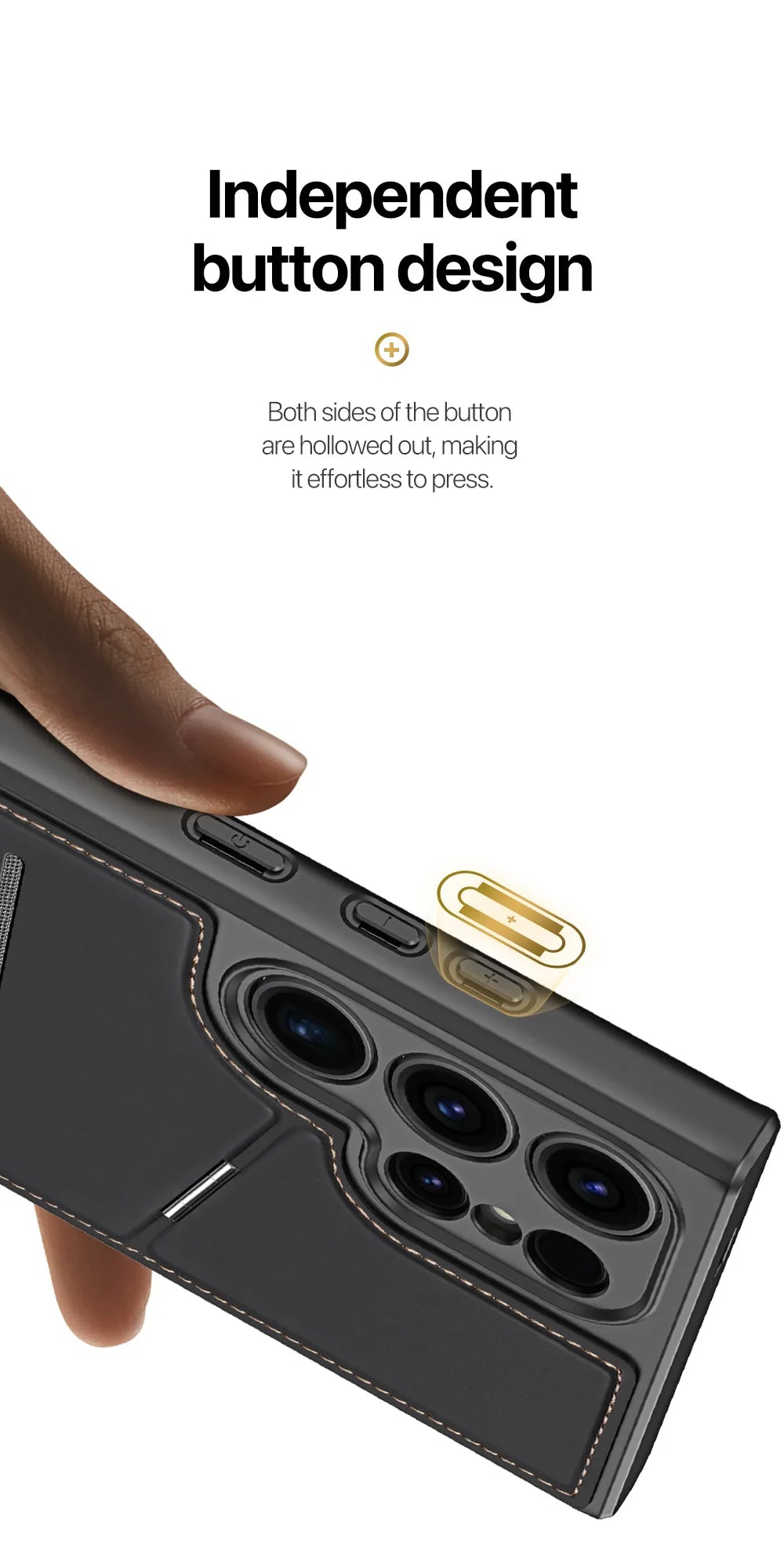 Magnethülle für das Samsung Galaxy S24 mit Ständer/Geldbörse